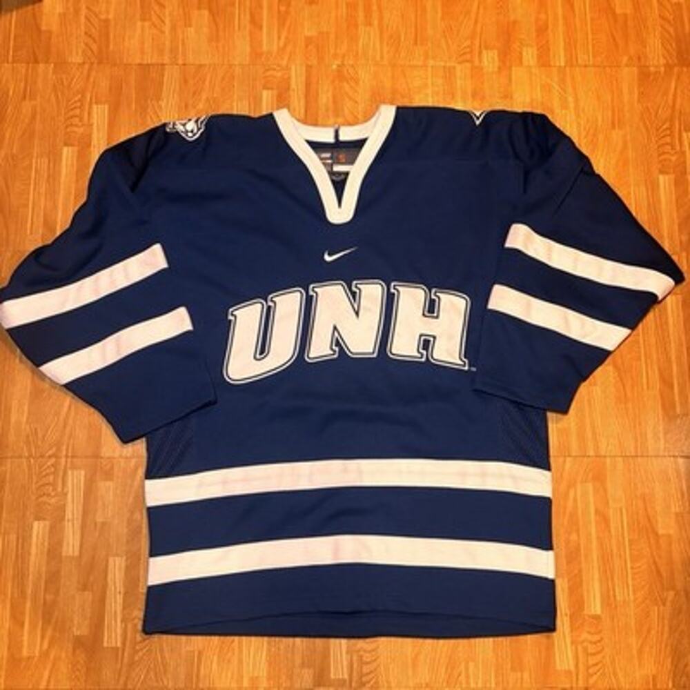 Nike Bauer UNH Wildcats Hockey Jersey Small Blue NCAA University New Hampshire